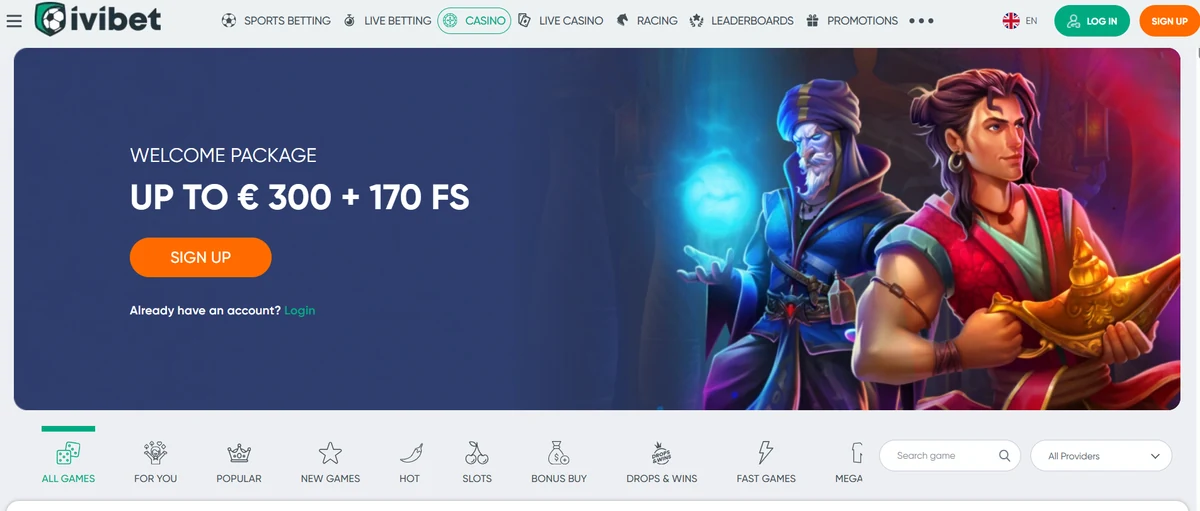 Ivibet – Website-Aufnahme aus dem bereitgestellten Material