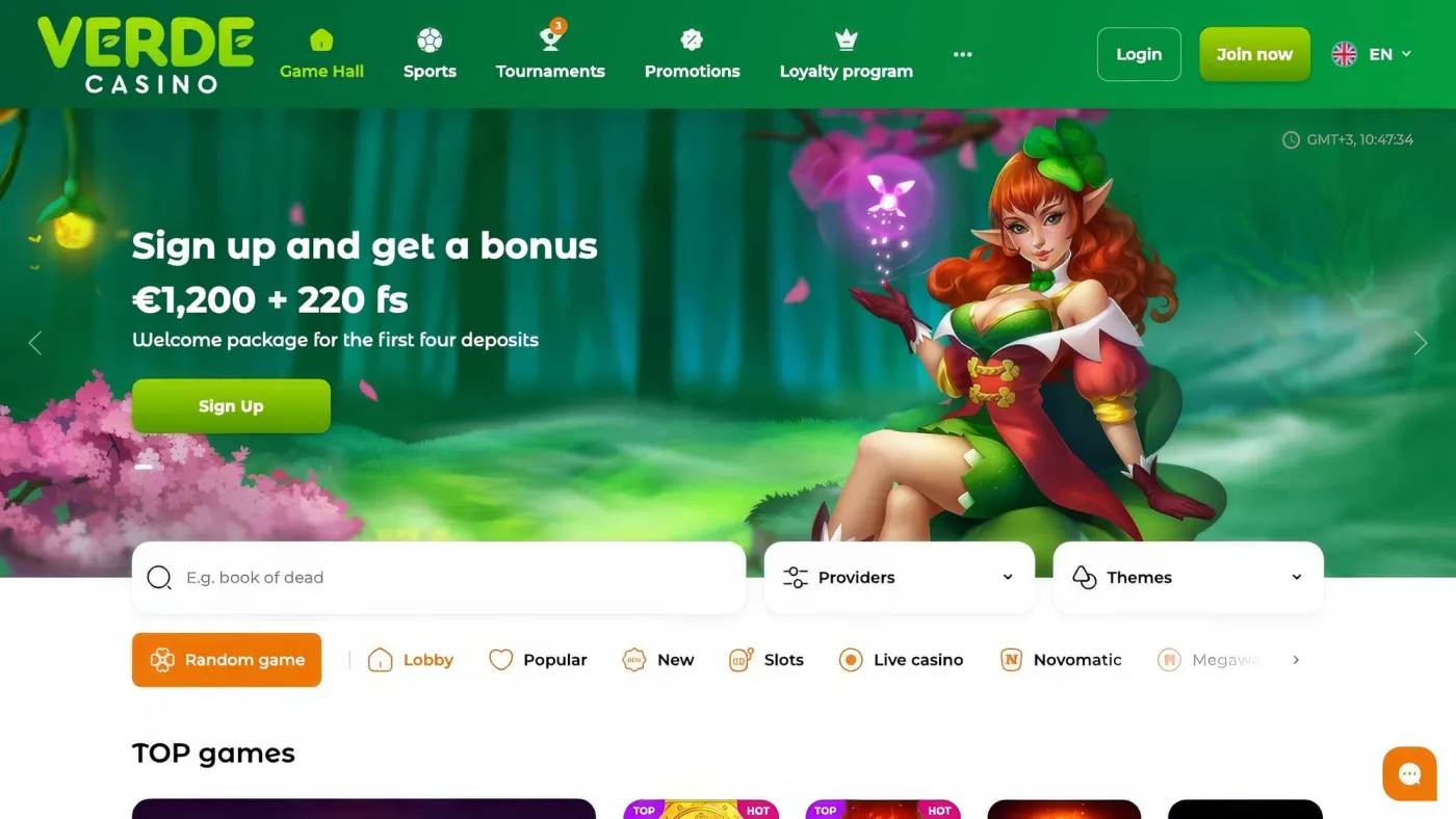 Verde Casino Bitcoin Zahlungen